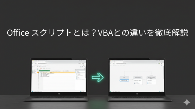【アイキャッチ】officeスクリプト_スクリプトとはVBAの違い